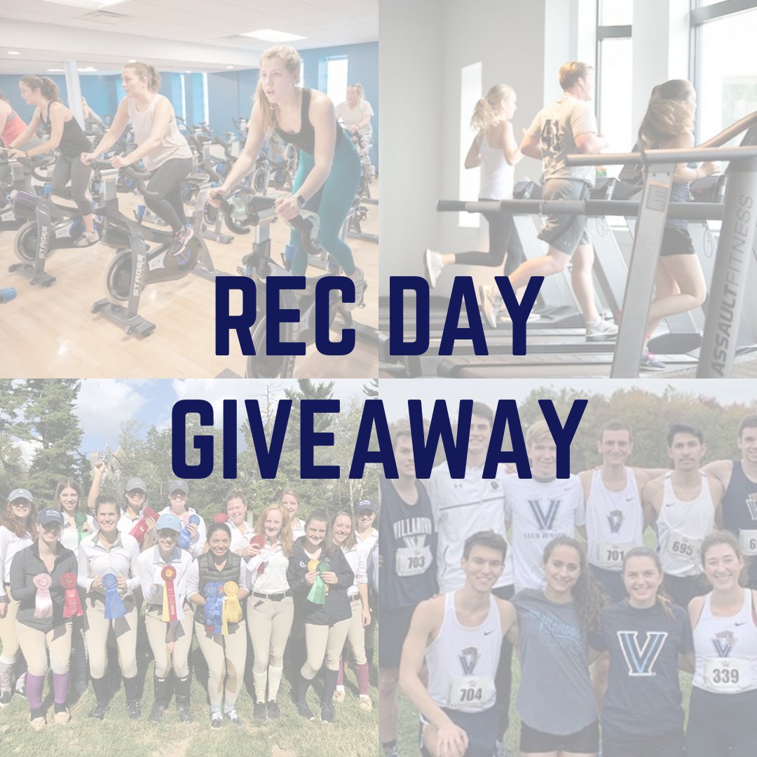 In honor of Rec Day this Thursday, we are giving away...THREE VILLANOVA RECREATION NIKE CREWNECKS! Head to our Instagram to see the full details of the giveaway! Winners will be announced on the 22nd. We can't wait to see how you are all celebrating Rec Day!