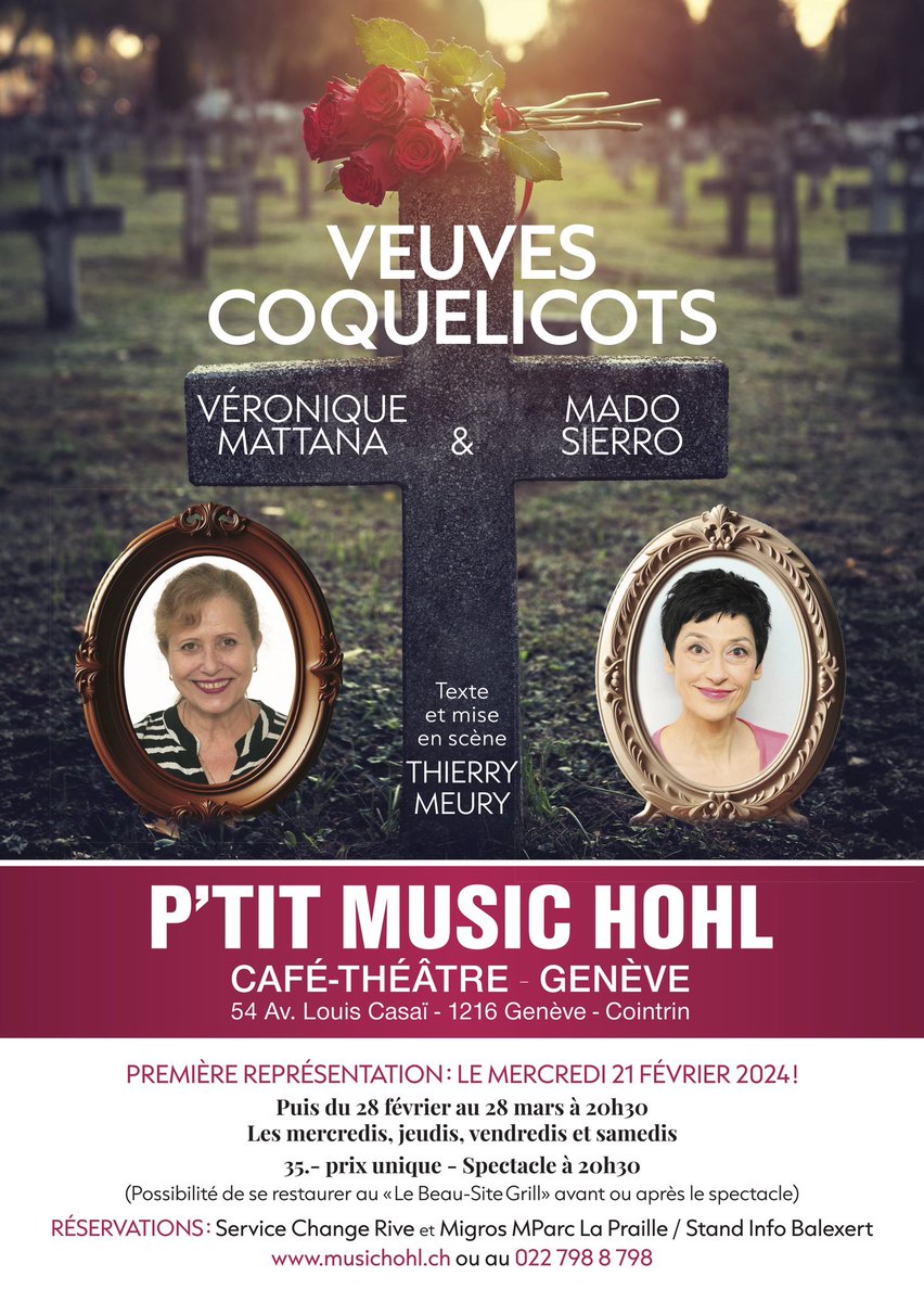 Prochain spectacle au P’tit Music Hohl 
musichohl.ch