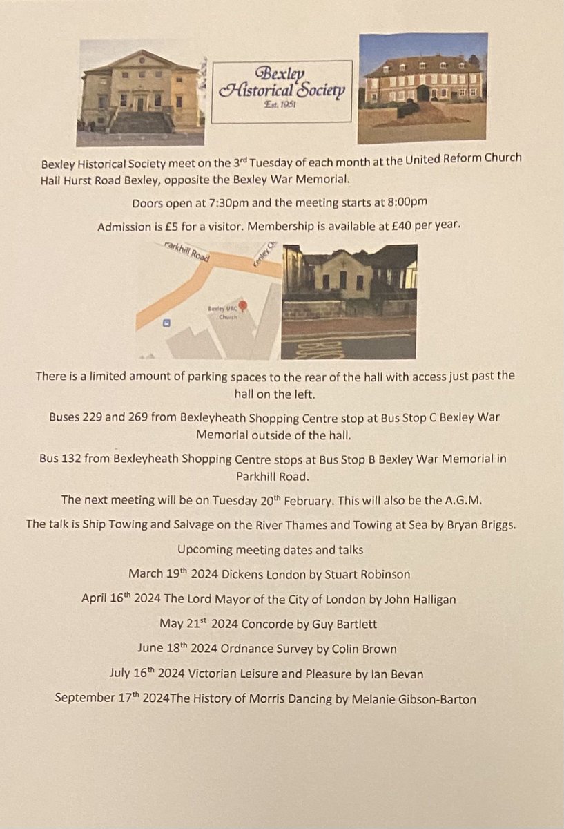 Unfortunately tomorrow’s scheduled speaker is ill and can’t do the talk. Steve Hookins is replacing him and will be doing a talk explaining the events in Billy Joels song “We Didn't Start The Fire. Doors open 7:30pm and our AGM will start at 7:45. Free tea and coffee for all.