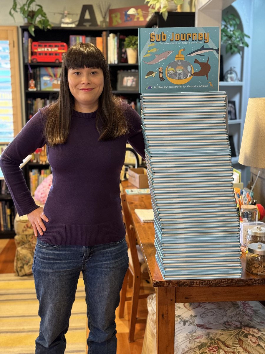 Alex_Adlawan's tweet photo. This is how many books I can sign in 30 minutes. I don’t know why they’re leaning to the side like that
#alexandraadlawan #maddieandalbert #MaddieandAlbert_SubJourney #childrensbooks #authorillustrator #stackofbooks #autograph https://t.co/wUMXjmVnsm