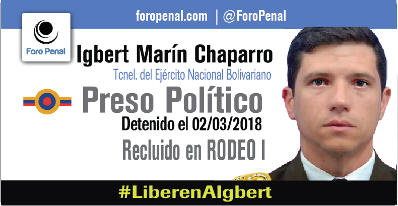 ForoPenal's tweet photo. #19F ATENCIÓN: Informan familiares que varios presos políticos fueron trasladados el día de hoy del DGCIM Boleíta al Rodeo I. Entre ellos, Igbert Marín Chaparro. https://t.co/vWt4GH8jOw