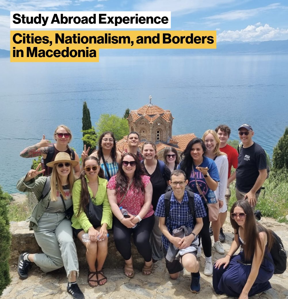 🗺️ Explore and learn more about the history of the Southern Balkans this summer through our study abroad program! 🗓️ Apply by March 1st. More details here: spgs.asu.edu/student-life/s…