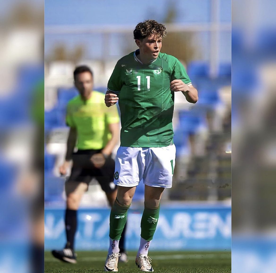 CRobCoaching's tweet photo. Matthew Murray in action for the Irish u17s wearing our grip socks 🤩
•
#crperformance #crgripsocks #gripsocks #performancesocks #increasingperformance https://t.co/wrc0XJFy6l
