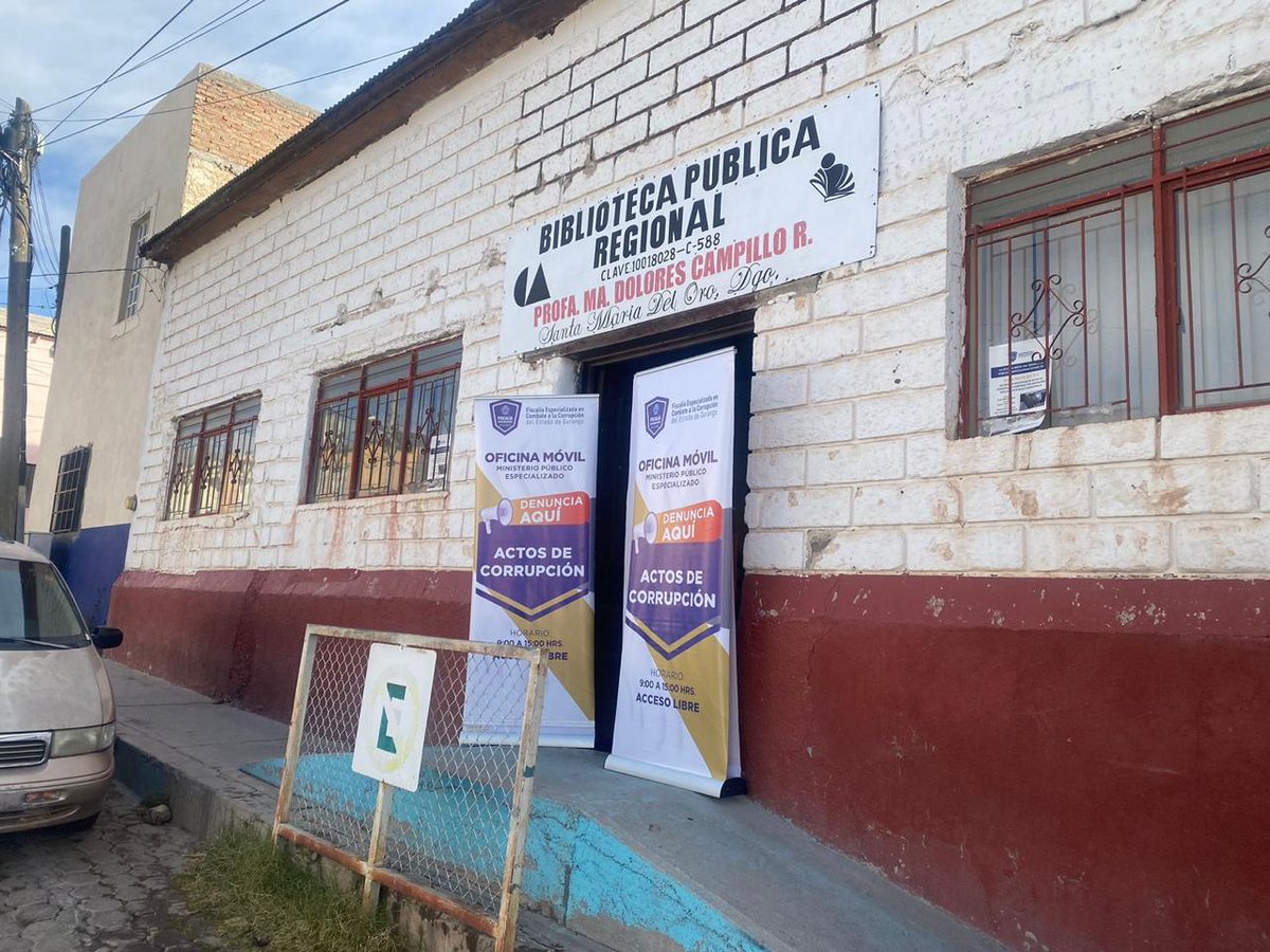 YancuicAgencia's tweet image. #DURANGO | LLEVA #FECCED A SANTA MARÍA DEL ORO OFICINA MÓVIL DEL MINISTERIO PÚBLICO yancuic.com/2024/02/19/lle…