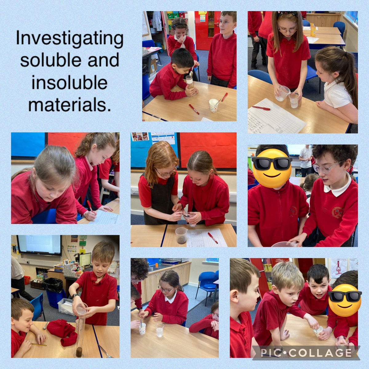 TheEllisY5's tweet photo. Y5 investigated soluble and insoluble materials. They made scientific observations and recorded their findings. #TheEllisScience https://t.co/4TWeb2uWgD
