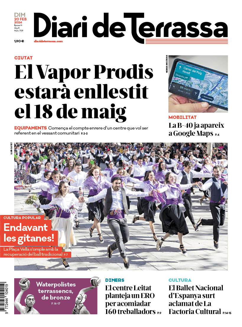 DiarideTerrassa's tweet image. 𝗣𝗢𝗥𝗧𝗔𝗗𝗔 🗞️ &quot;El Vapor @prodisterrassa estarà enllestit el 18 de maig&quot;                  

🏙️ Comença el compte enrere d&apos;un centre que vol ser referent en el vessant comunitari

👉 diarideterrassa.com