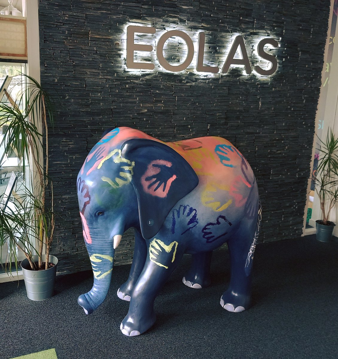 This beautiful piece, now housed in Cork, serves as a symbol of the company's commitment to mental health awareness and the importance of open discussions surrounding mental well-being in the workplace.
#EolasForElephant 
 #mentalhealthintheworkplace
@EolasInt  @KimLingMorris