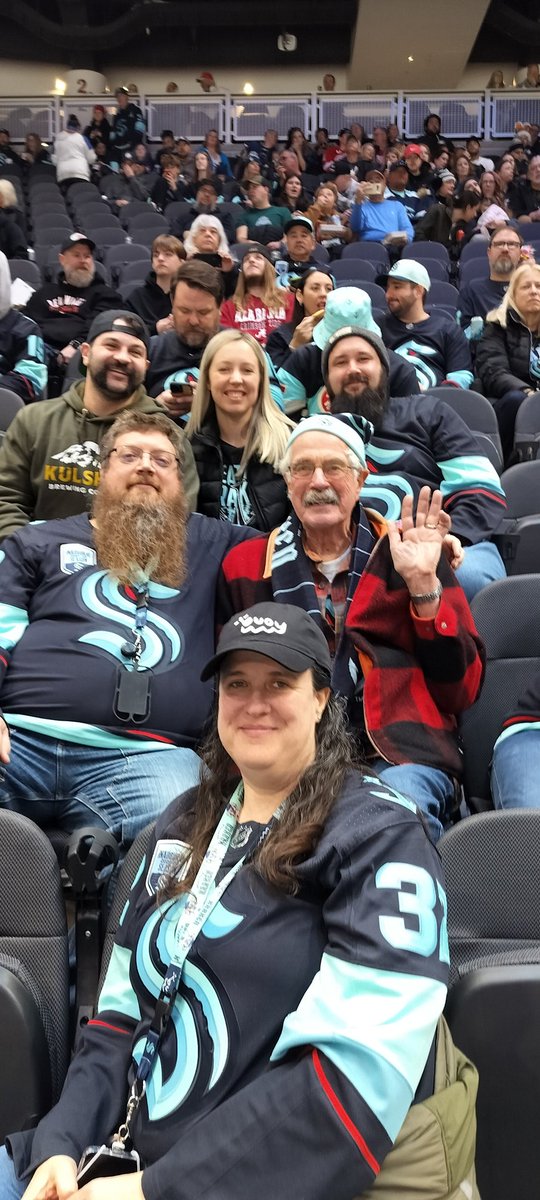 Bringing in the family for the  <a href="/SeattleKraken/">Seattle Kraken</a> game tonight.