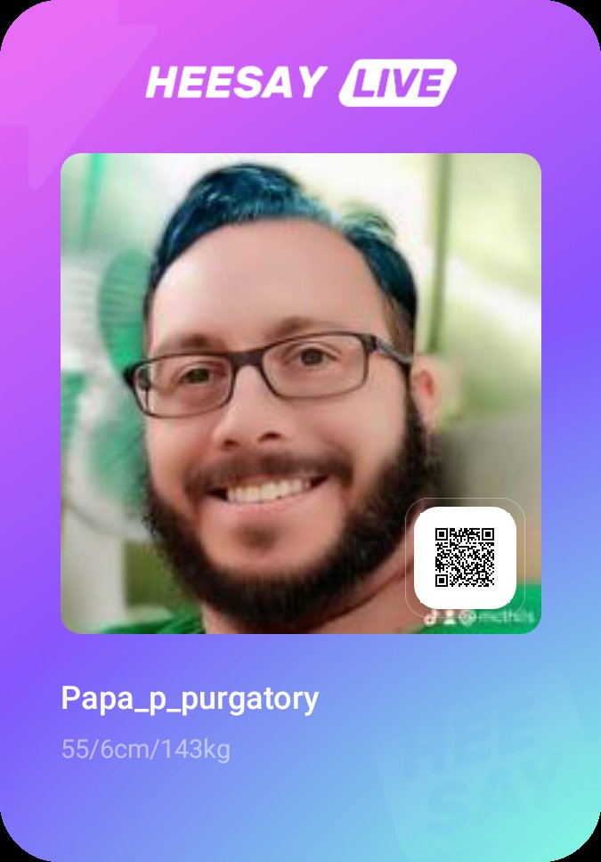 demethilo's tweet image. Don't miss Papa_p_purgatory’s LIVE show on #HeeSay. Find them and hundreds of other hotties on #HeeSayLIVE international.heesay.com/ilive?id=a8vNW…