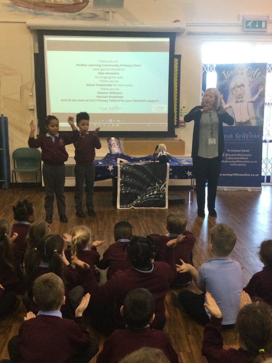 Sarah Griffiths Author (@sarahgriffithsa) on Twitter photo I had an amazing time at <a href="/AlexFlemingSch/">Sir Alexander Fleming Primary School and Nursery</a> back in January! Here I am in action with two of the lovely KS1 children teaching them the children the song and actions to 'Sing as You Go.' I adore visiting schools to share my love of stories and especially using music!
#authorvisit I had an amazing time at <a href="/AlexFlemingSch/">Sir Alexander Fleming Primary School and Nursery</a> back in January! Here I am in action with two of the lovely KS1 children teaching them the children the song and actions to 'Sing as You Go.' I adore visiting schools to share my love of stories and especially using music!
#authorvisit