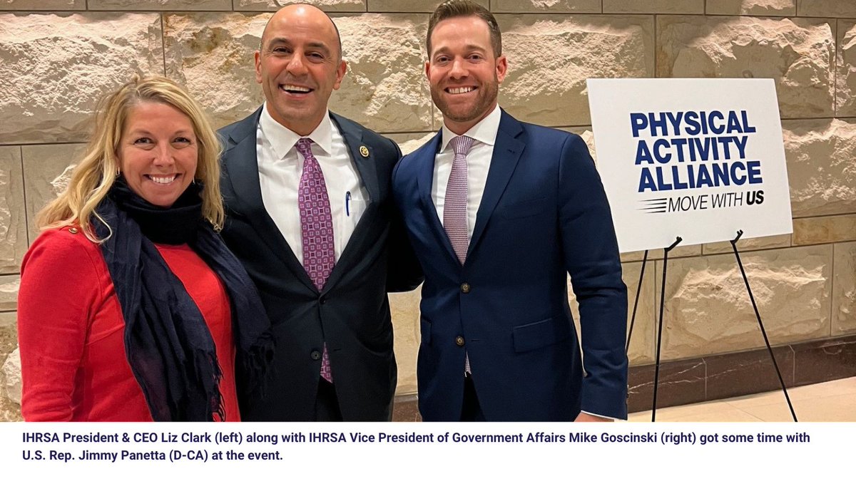 HealthFitAssoc's tweet photo. Last week, IHRSA's Mike Goscinski joined the Physical Activity Alliance and the Congressional Physical Activity Caucus for panel briefing U.S. Congress about the significance of formulating policies that promote increased physical activity. #Advocacy #IHRSAontheMove #PassPHIT https://t.co/EB857eQI9n