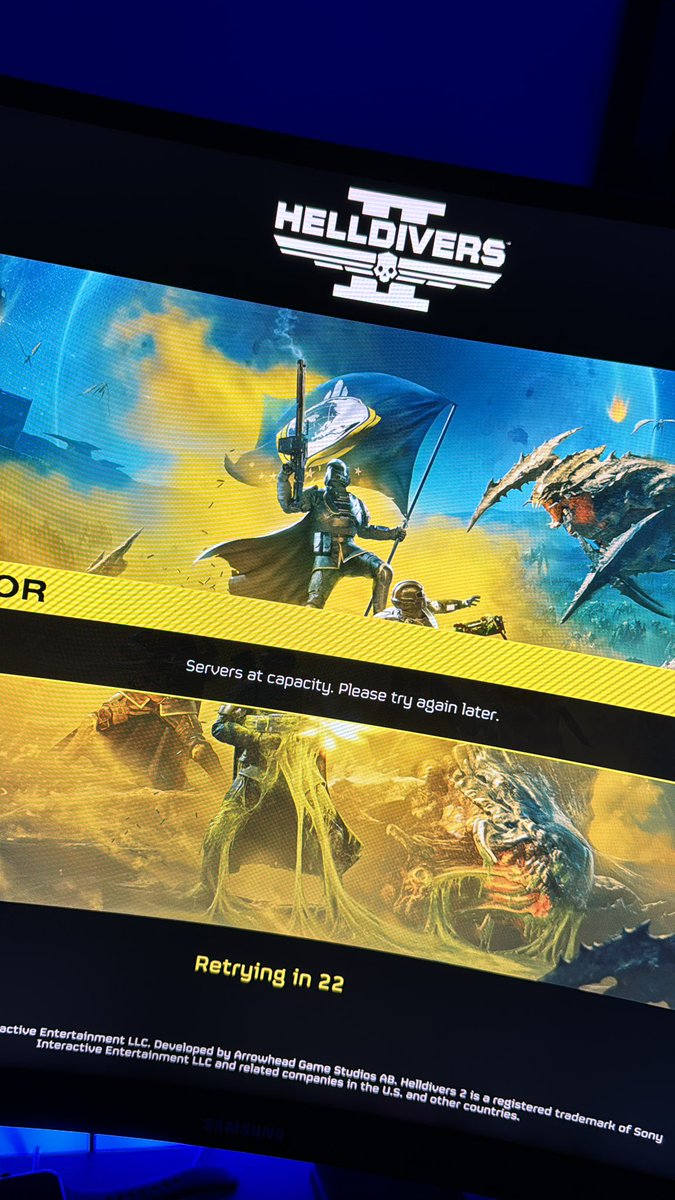 davegotgamee's tweet photo. Get off the damn game bruh 😫😫 #HellDivers2 https://t.co/0vMXF4jMAh
