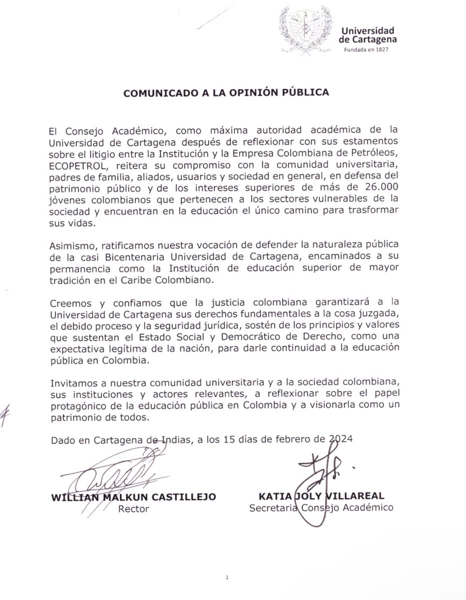 En reunión sostenida con el rector Willian Malkun, directivos y los representantes estudiantiles de la UdC, <a href="/IRincond/">Isaac Rincón</a> y mi persona compartimos las pruebas más recientes del presunto FRAUDE