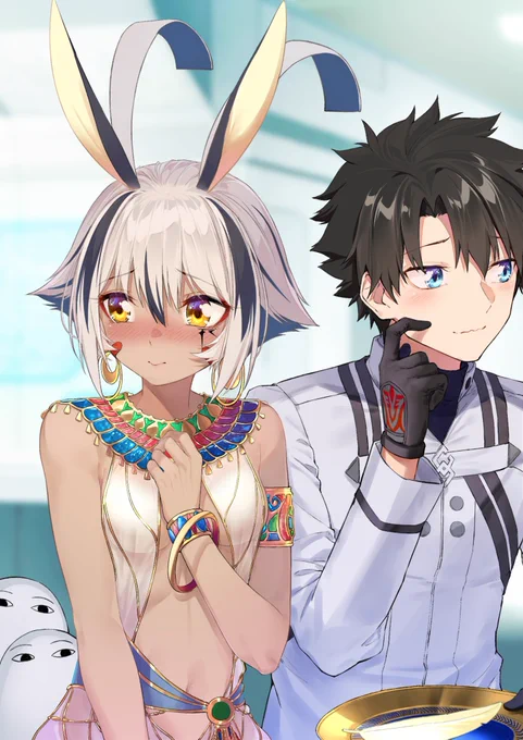 一緒に食べよう? #FGO #ニトクリス・オルタ #バレンタイン