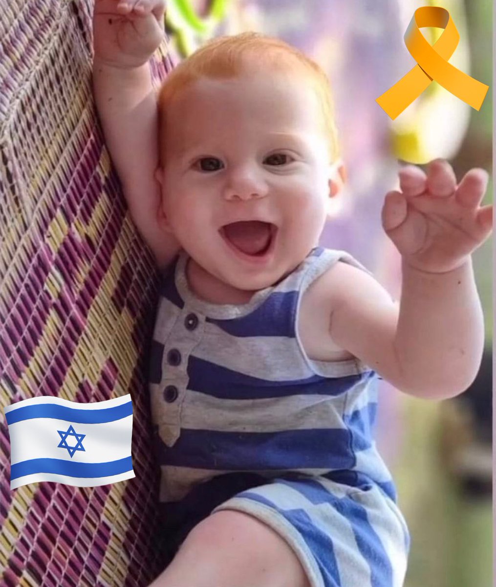 Kfir Bibas is STILL being held hostage by Hamas Terrorists somewhere in Gaza🎗#BringBibasBack🧡 #KfirOneYear #ReleaseTheHostages🎗#BringThemHome🇮🇱 
#BringThemAllHomeNow🫶🏻