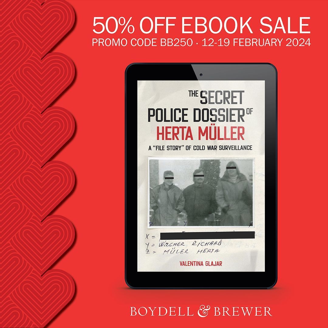 The Secret Police Dossier of Herta Müller by <a href="/vglajar/">Valentina Glajar</a> provides an in-depth investigation of the Romanian secret police's file on #HertaMüller from 1983 until after she emigrated to West Germany in 1987. Get 50% off with code BB250 during our #ebooksale: boybrew.co/489wPQY