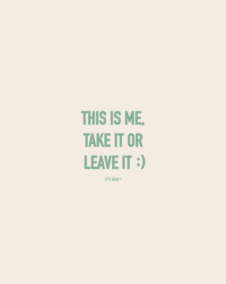 itsokaystore's tweet photo. In a world that sometimes expects everyone to fit a certain mold, embracing your true self is like saying, "this is me, take it or leave it". https://t.co/V94ifbM9kg
