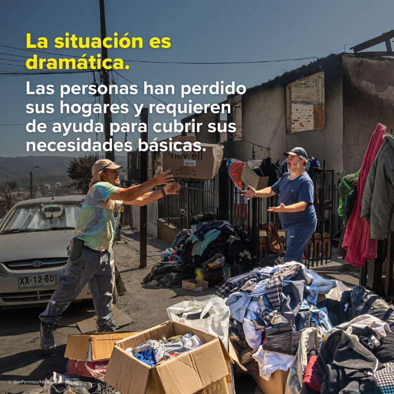 ACNUR_es's tweet photo. Chile enfrenta uno de los desastres más graves en los últimos años. 

Esto es lo que debes saber. ➡️➡️