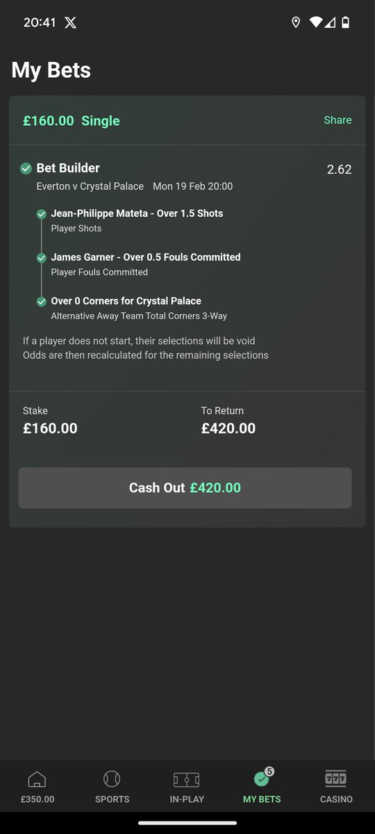 DanWebss's tweet photo. @LordFootyTips Boom https://t.co/5c3LPpHZun