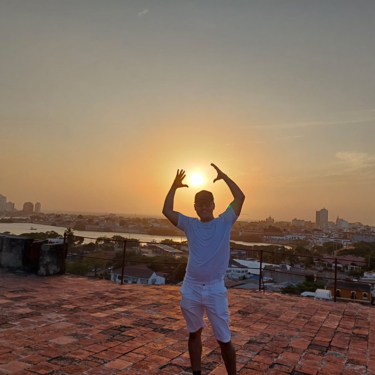 Me encanta la vista, magnifico atardecer.