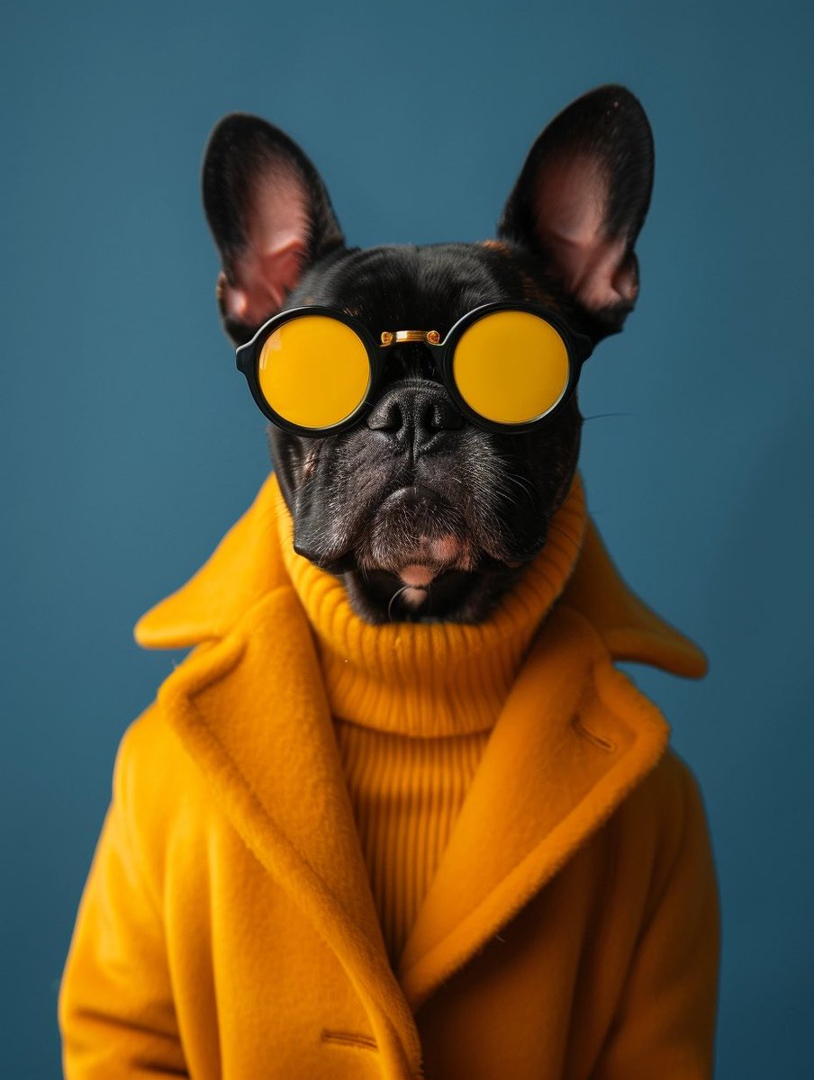 Trendsetting Terrier

#FrenchBulldog #ChicCanine #YellowSunglasses #PetFashion