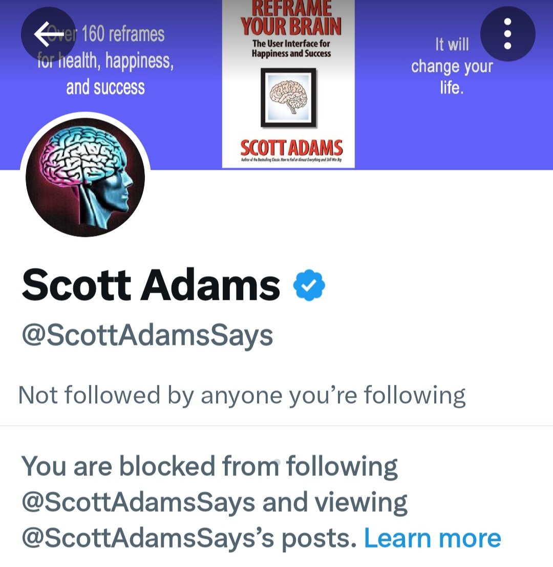Tennesseine's tweet photo. I triggered another fragile #broflake #magtard! ๐คก๐คฃ
@ScottAdamsSays is such a cuck. https://t.co/ZKA499wp68