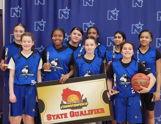 JrLadyHuskies's tweet photo. 7th grade Jr. Lady Huskies Qualified for the Middle School State Tournament!!!! https://t.co/suLBbt2g8Z