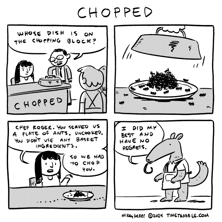 i drew a comic about Chopped