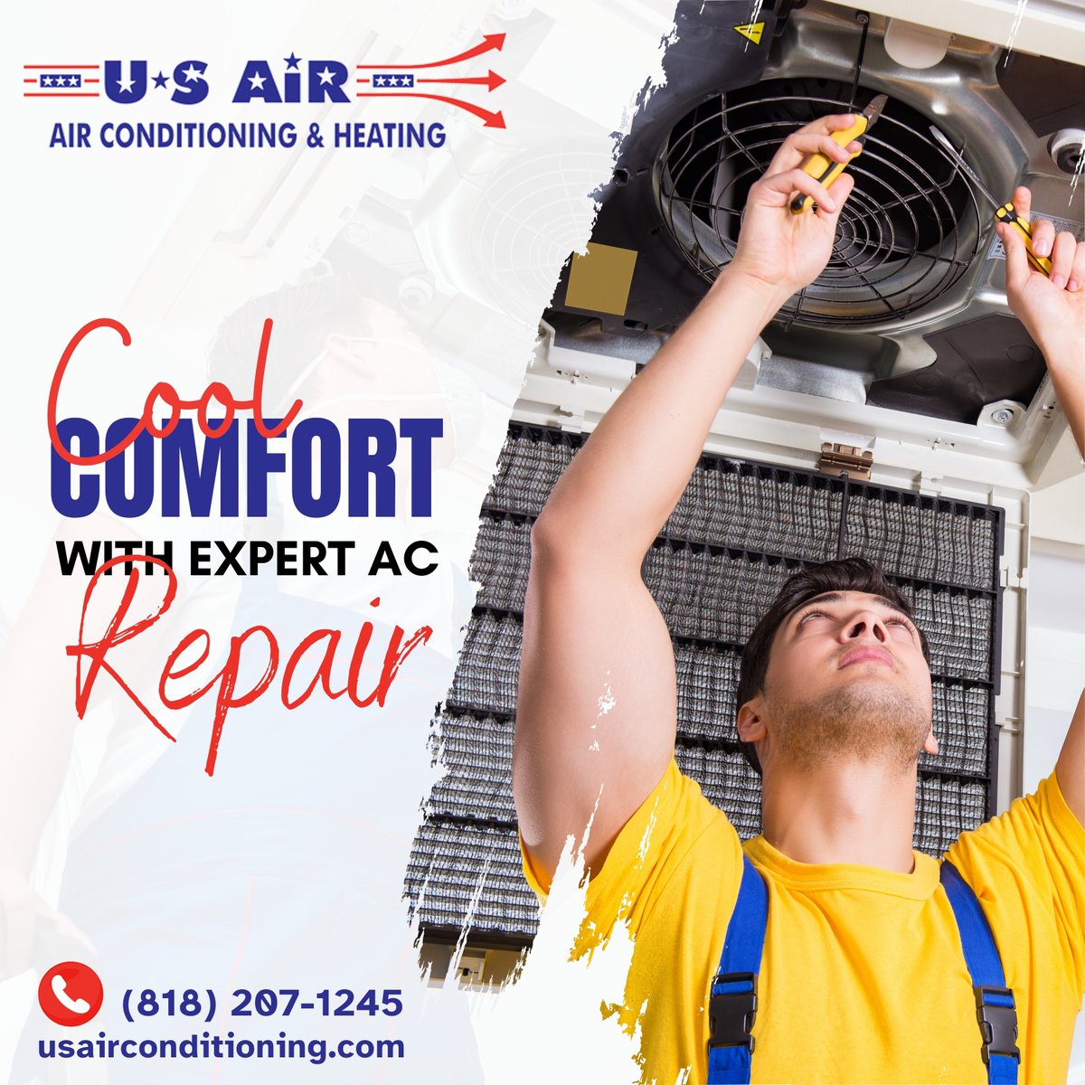 usaircondition7's tweet image. Keep your environment comfortably cool with U. S. Air Conditioning and Heating's expert air conditioning repair services. Stay cool and stress-free with our professional AC care: [maps.app.goo.gl/Jfg59ca5JcTPqy…] #USAirConditioning #ACRepairExperts #CoolingSolutions
