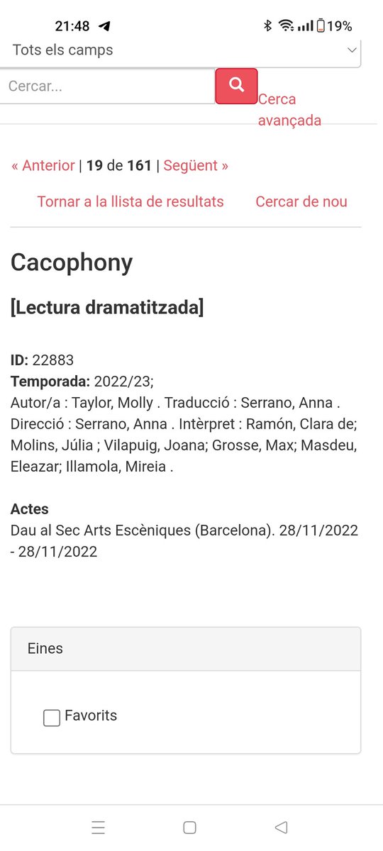 OscarRA79's tweet photo. Es curioso @salabeckett pero en noviembre de 2022 se hizo la lectura dramatizada de Cacophony adaptación de Anna Serrano,hace meses que ya había reparto y se sabía que la ibais a programar,en esas fechas el @RCDEspanyol estaba en primera división. Vuestra excusa es mentira #RCDE https://t.co/gzeOLRxGPp