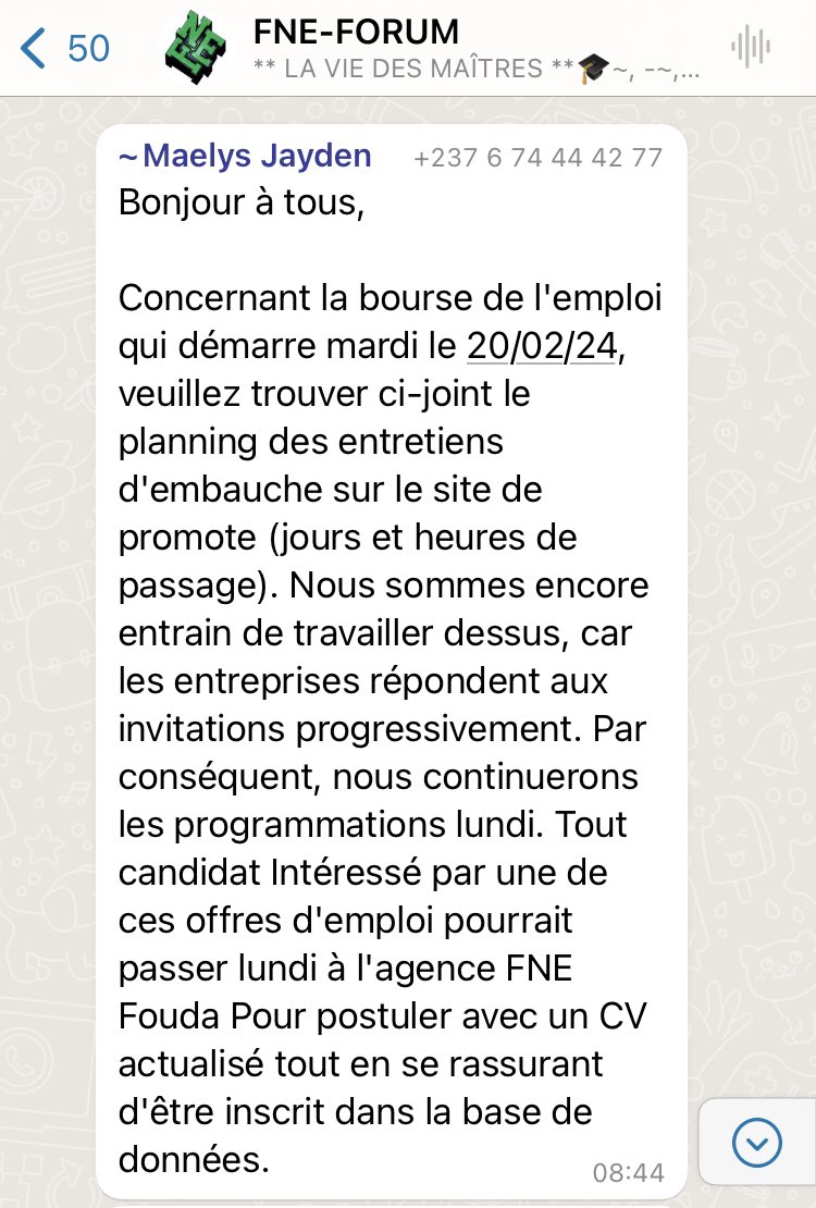 FatiaMBIDA1's tweet photo. Hello X, la bourse de l’emploi organisée par le FNE démarre demain mardi 20/02/2024 et fini Vendredi 23/02/2024.

THREAD INFORMATIF POUR CEUX QUE ÇA PEUT AIDER 

1/3 https://t.co/mQ1L4lynP2