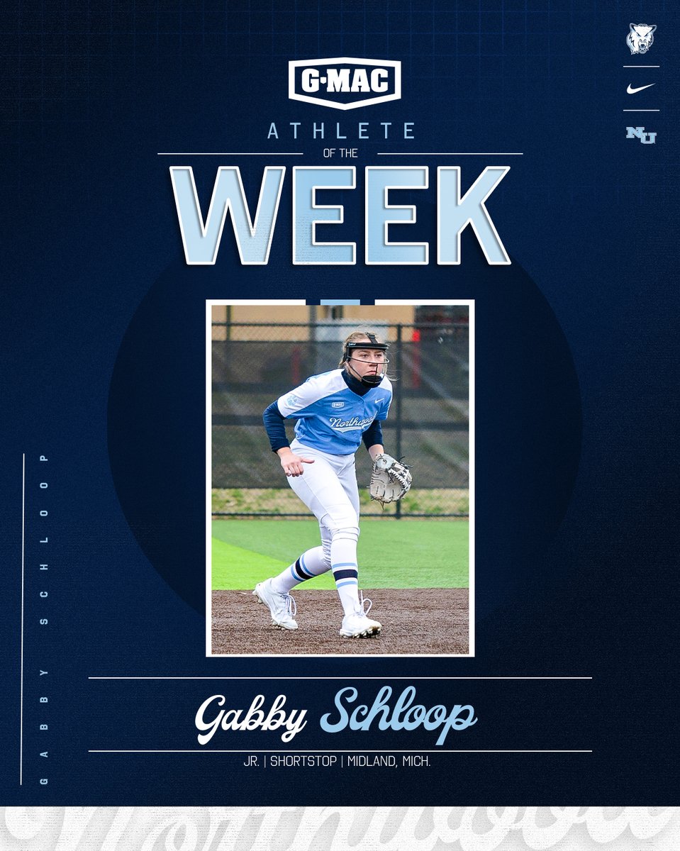 🥎AOTW | Schloop Earns @GreatMidwestAC Softball Player Of The Week For @northwoodsball! #RollTimbys🐺 gonorthwood.com/x/636bk