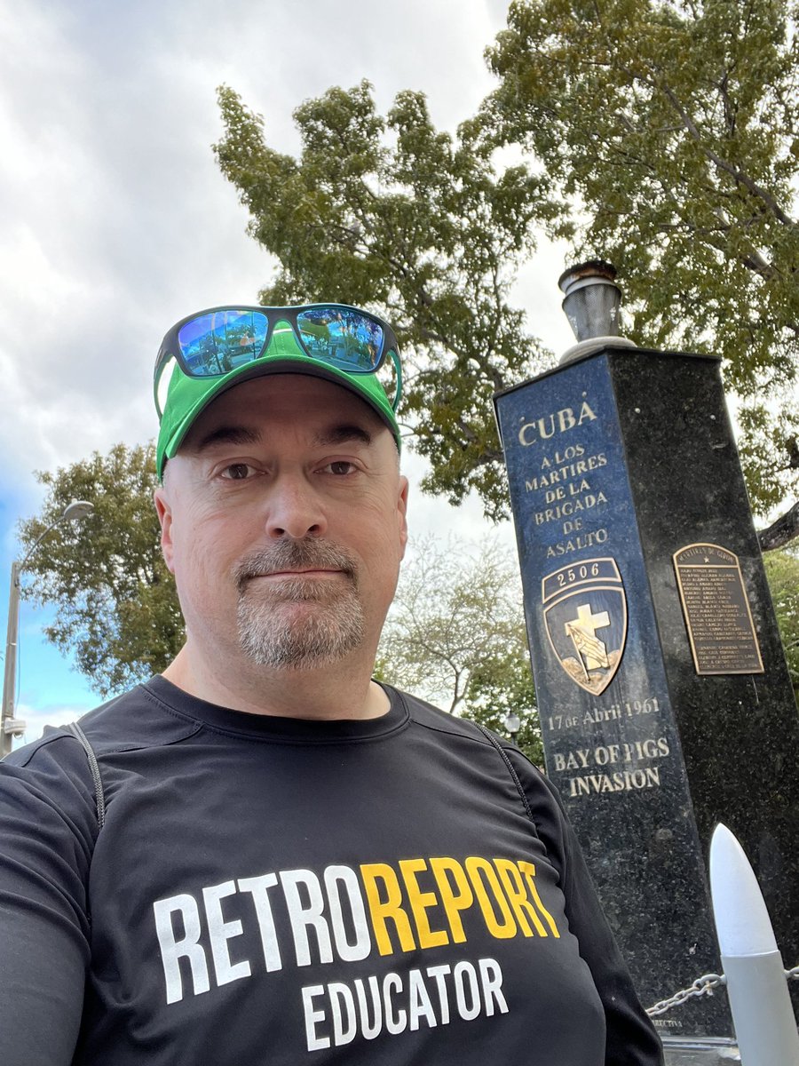 In Little Havana in Miami on vacation and went tot he Bay of Pigs Invasion Museum! Representing @RetroReport I shared the Cuban missile crisis video with the folks there who were thrilled! It’s a great resource! #sschat #aocstudme