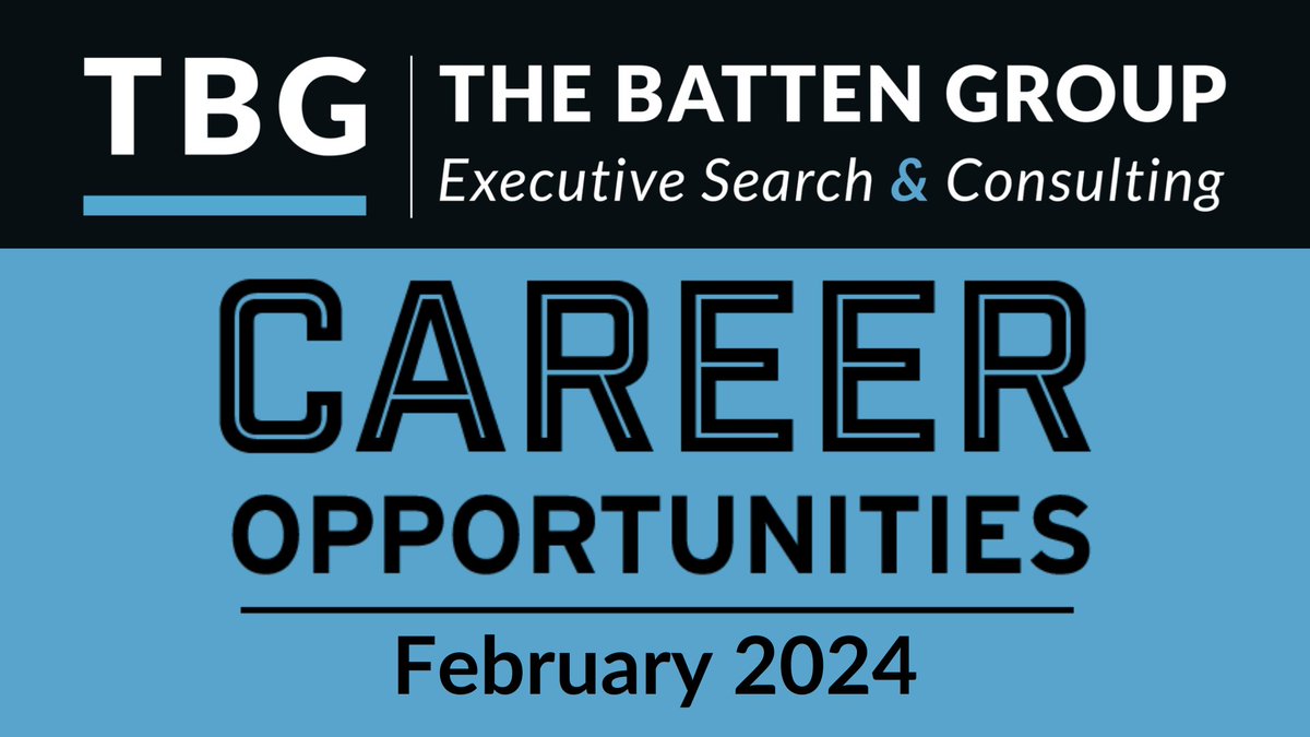 🌟 Exciting Opportunities Await! 🌟
Our Feb newsletter's here:bit.ly/3wmznyd. Discover exciting #NonprofitJobs & launch your career journey! #TheBattenGroup #CareerOpportunities #NonprofitLeadership
#CareerOpportunities #NonprofitCareers #NonprofitLeadership