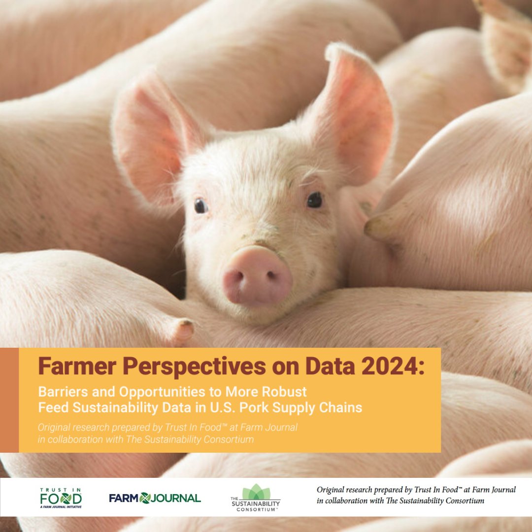 Trust In Food™ and The Sustainability Consortium explore data collection and sharing within pork and row crop producers, find gaps worth exploring. Access the report below:
sustainabilityconsortium.org/industry-partn…