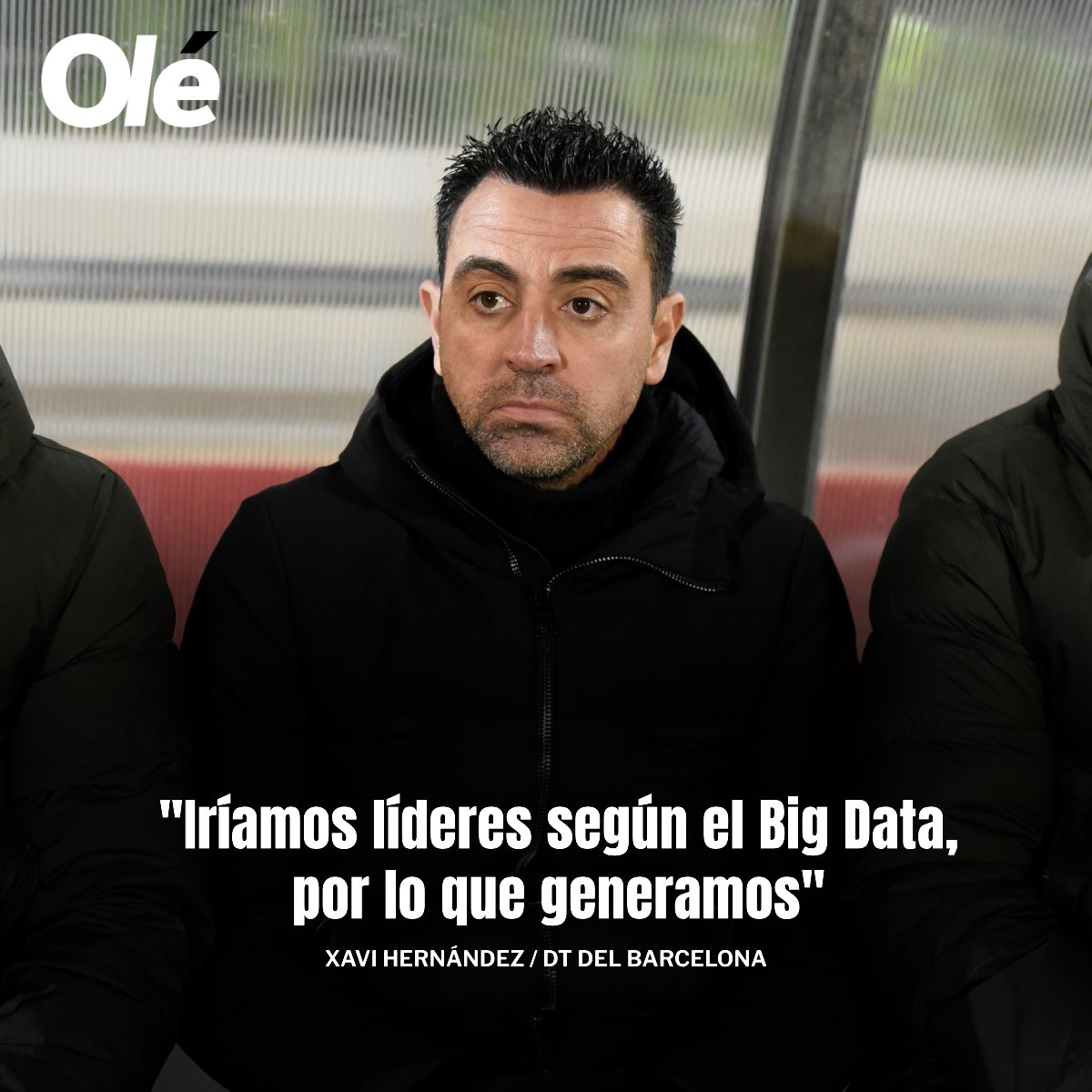 DiarioOle's tweet photo. La polémica frase de Xavi 👀

💬 "Según un análisis de Big Data, deberíamos estar en primera posición teniendo en cuenta la cantidad de oportunidades que creamos de media"

💥 El Barcelona se encuentra tercero a ocho puntos del Real Madrid, el puntero de LaLiga https://t.co/GdfNCT0Nf5