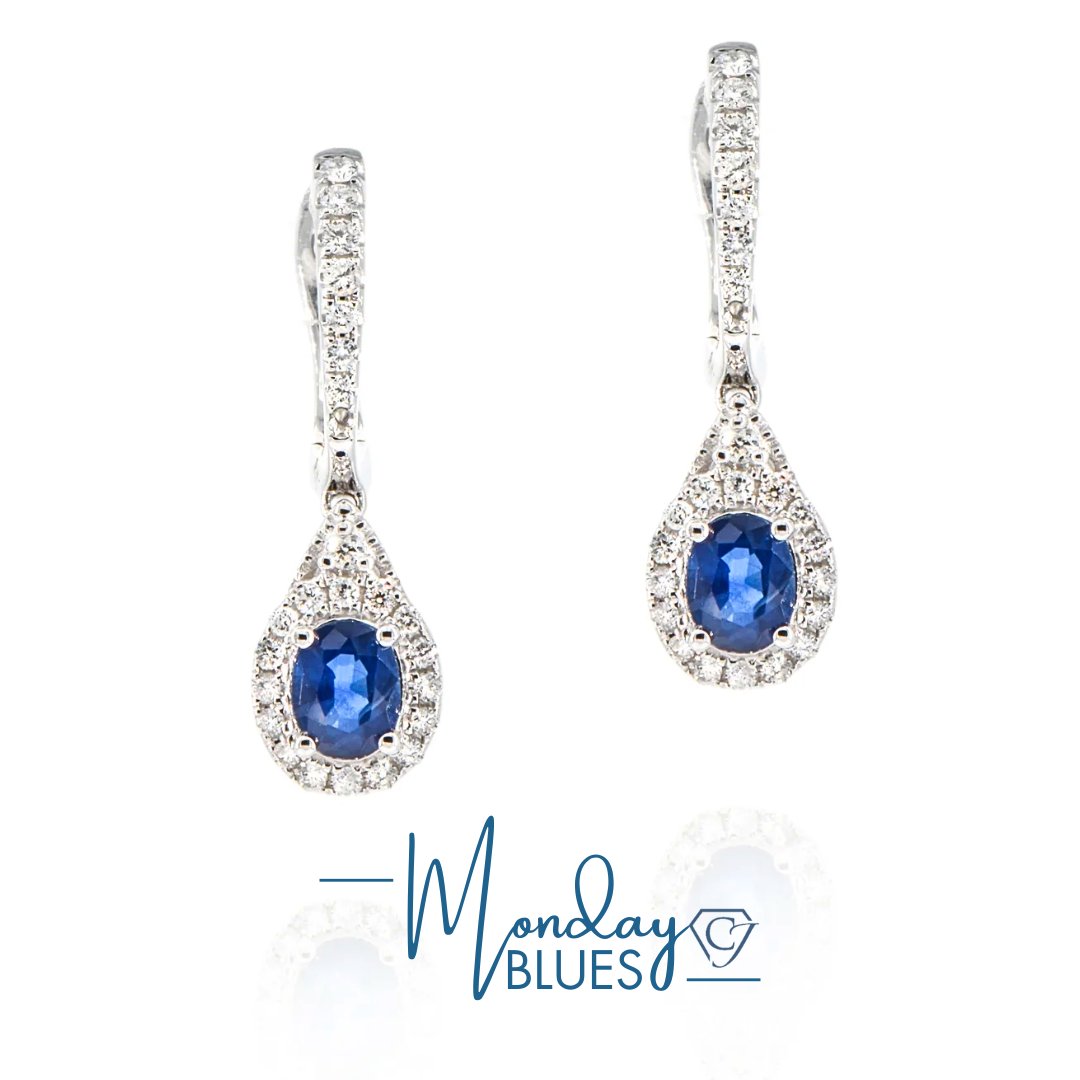 Mondays may be tough, but #diamonds & #sapphires are tougher!

Who said weekdays can't be glamorous? Let this hint of #luxury (aka #bluesapphire & #diamond drop #leverbackearrings) turn your Monday around today!

l8r.it/rMS9

#chambana #fightingillini #jewellery #love