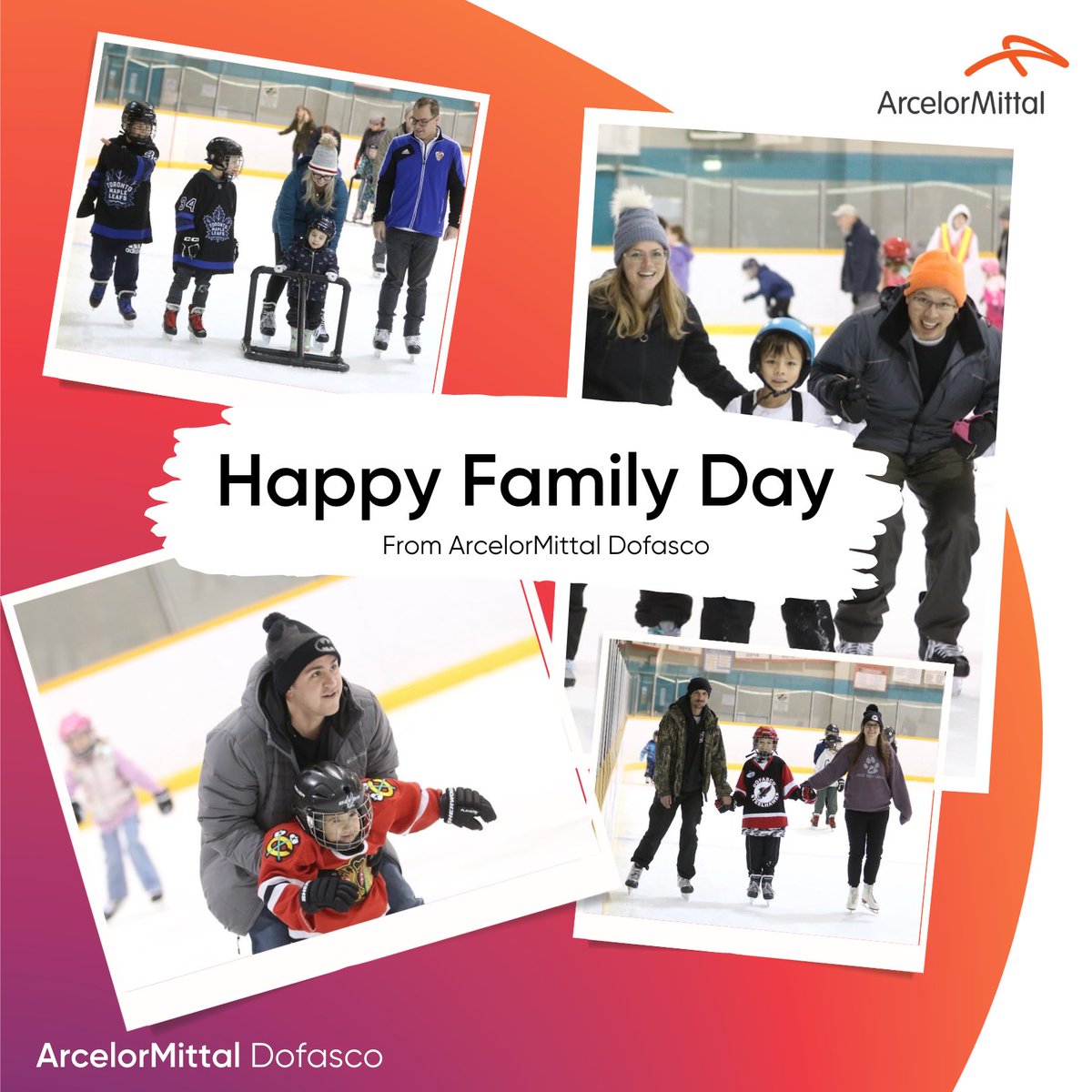 Happy Family Day! We were thrilled to welcome employees, retirees and their families to the F.H. Sherman Rec Centre for a skate. Thanks to all for making this a successful event. Thanks also to our colleagues keeping the steel rolling today, and everyday.
