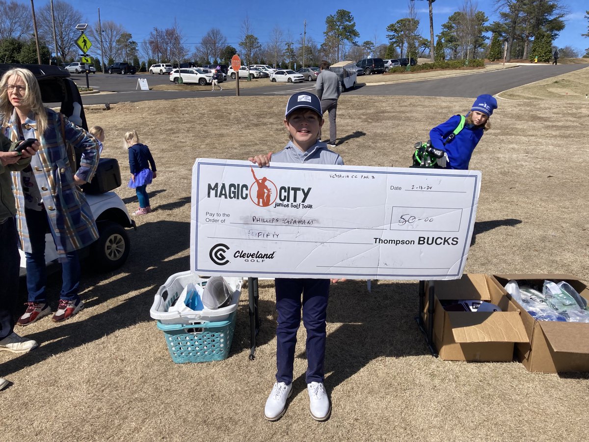 magic_golf's tweet photo. Thanks to our hosts this week, Vestavia CC, for allowing us to play their Par 3 course! Wyatt won 7-9 and Phillips took home 10-11. https://t.co/xGn4ebWK68