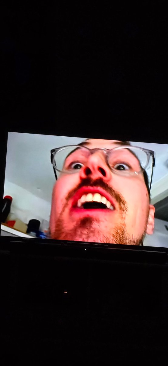Kingie07's tweet photo. @Syndicate myself and @king__amy93 can see up your nose on the 50' TV.. 🤣 https://t.co/ty9rcHiBL2