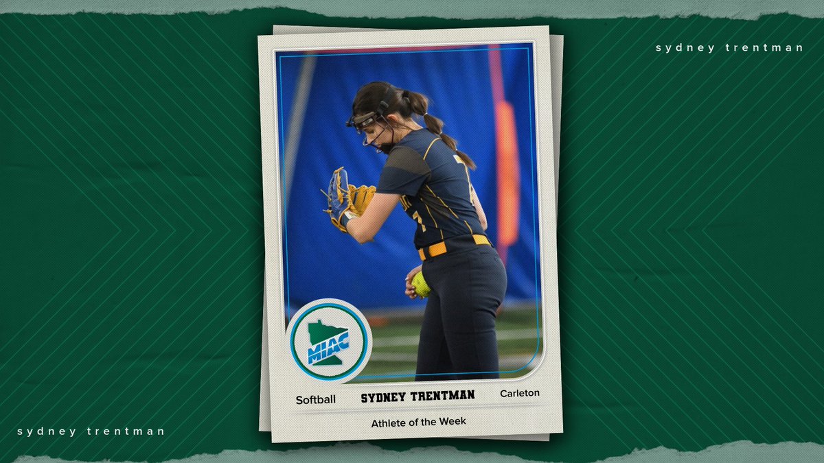 After tossing a no-hitter in her debut, Carleton rookie RHP Sydney Trentman was tabbed the initial MIAC Softball Pitcher of the Week for the 2024 season.
Release: ow.ly/NlIN50QFo6T
#d3sb