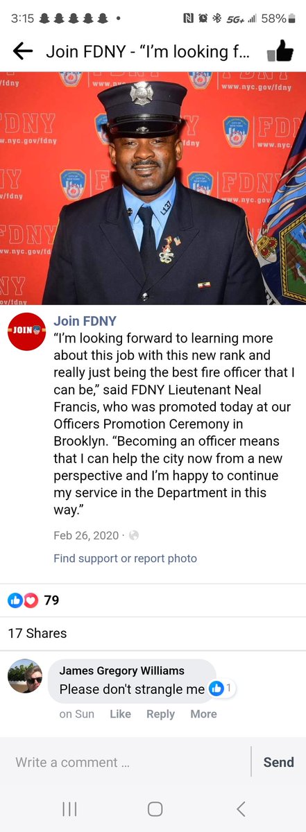 RJLG911's tweet photo. @NYCEMSwatch Oh, it's DEFINITELY going to get buried.  They've used him in recruitment material.  A real role model. https://t.co/3hfwSTG3mX