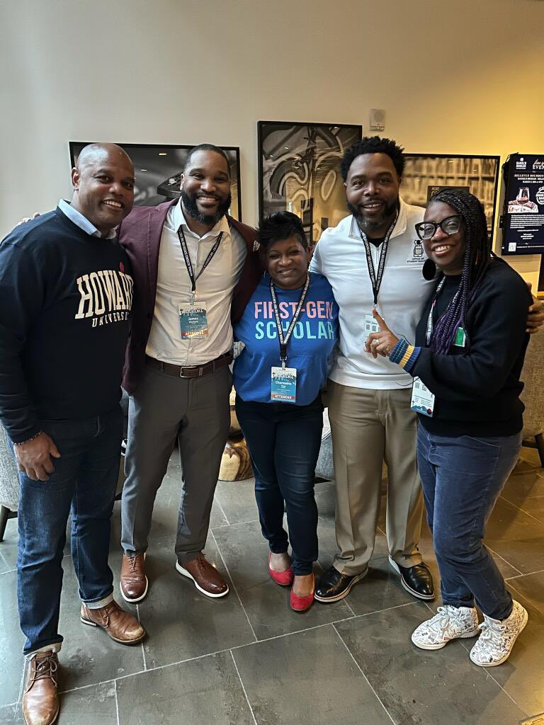 It is always a joy to connect with my sister and brothers of the The Black First-Gen Collective! #FYE2024 #OGblackfirstgensteeringcommittee #blackfirstgen #firstgencommunity #firstgenvoices