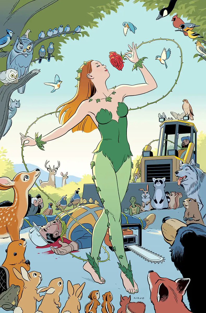 ❀ Poison Ivy #22 variant cover by R. Kikuo Johnson.