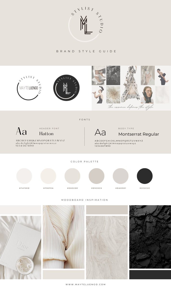 Et Voilà! 💥 Después de todos los pasos anteriores...Este es el resultado final 💥
👉🏻Aquí tenéis mi guía de estilo de marca
@mayteluengofficial !
 Estoy totalmente enamorada del resultado de mi nuevo branding corporativo 😍MayteLuengo #imagencorporativa #mayteluengostyliststudio