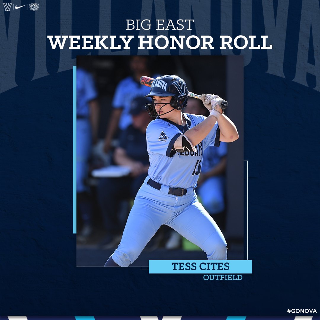 Another Tess Cites BIG EAST accolade, who's surprised?!?

#GoNova