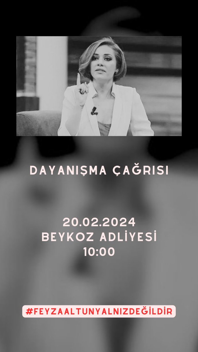 Avukat Feyza Altun, şeriat karşıtı açıklamaları nedeniyle halkı kin ve düşmanlığa tahrik etme suçu isnadıyla gözaltına alınmış olup, gözaltı süresinin dolmasından sonra sabah saatlerinde Beykoz Adliyesine sevk edilecektir.

Mevcutlu olarak Adliyeye getirilecek olan Av. Feyza