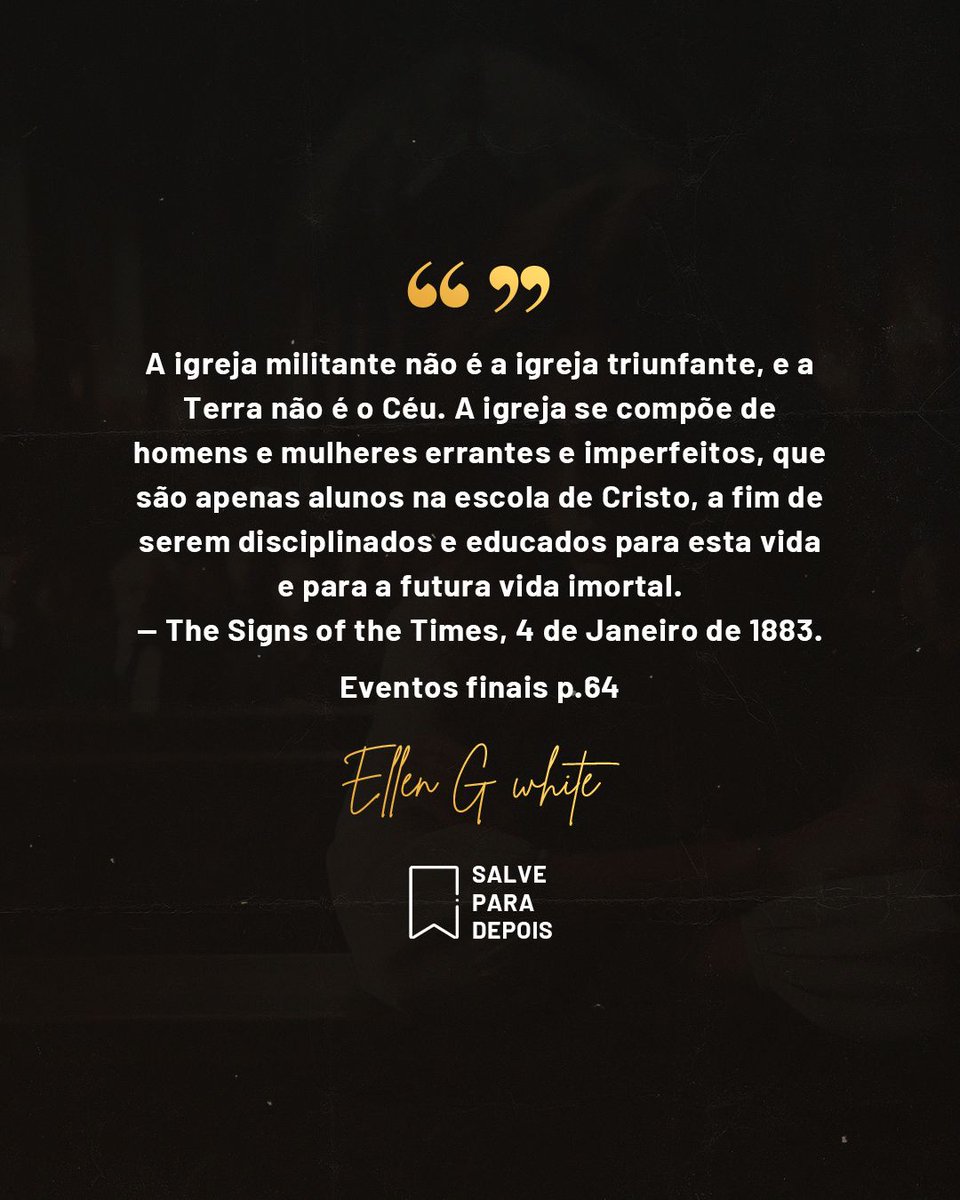 Todos nós estamos em uma caminhada rumo ao céu. Estamos em fase de aprendizado e crescimento, até o dia da volta de Cristo Jesus. Se alguém errou com você, perdoe! E não se afaste da igreja e dos caminhos do Senhor, porque é na comunhão que Ele trabalha em nosso caráter!