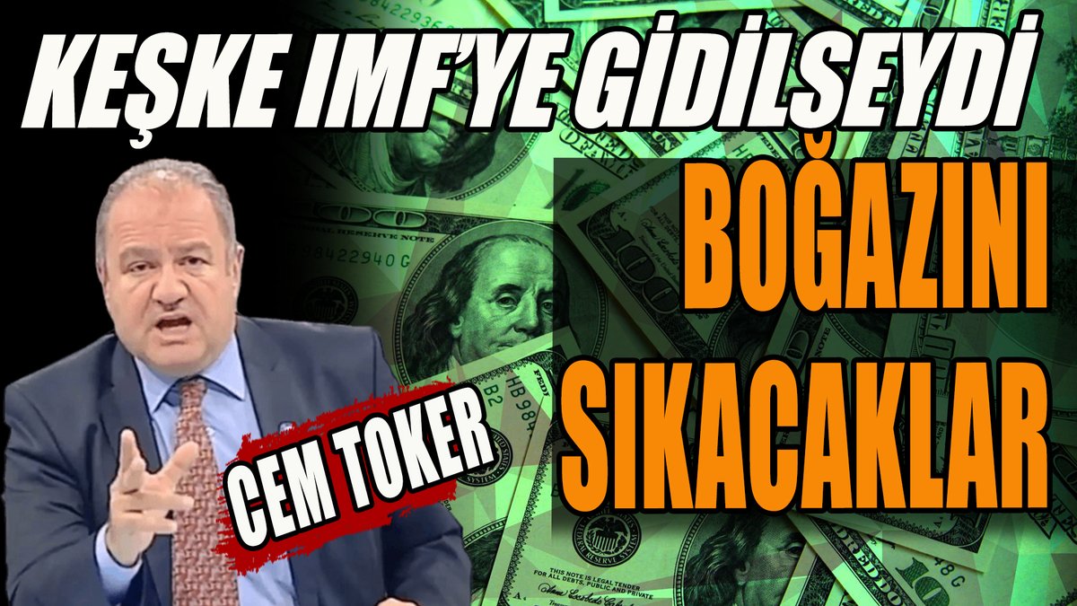 📢'Keşke #IMF'ye gidilseydi... 
Kemerle bel sıkılırdı, #yerelseçim'den sonra milletin boğazını sıkacaklar!
#DolarTL 100 bile olsa...'
🎙️LDP Eski Genel Başkanı #CemToker @tokcem flaş açıklamalarıyla #Youtube #EmreKulcanayEKTV'de!
İzleyin, abone olun
⬇️⬇️⬇️
youtube.com/watch?v=TimUNu…