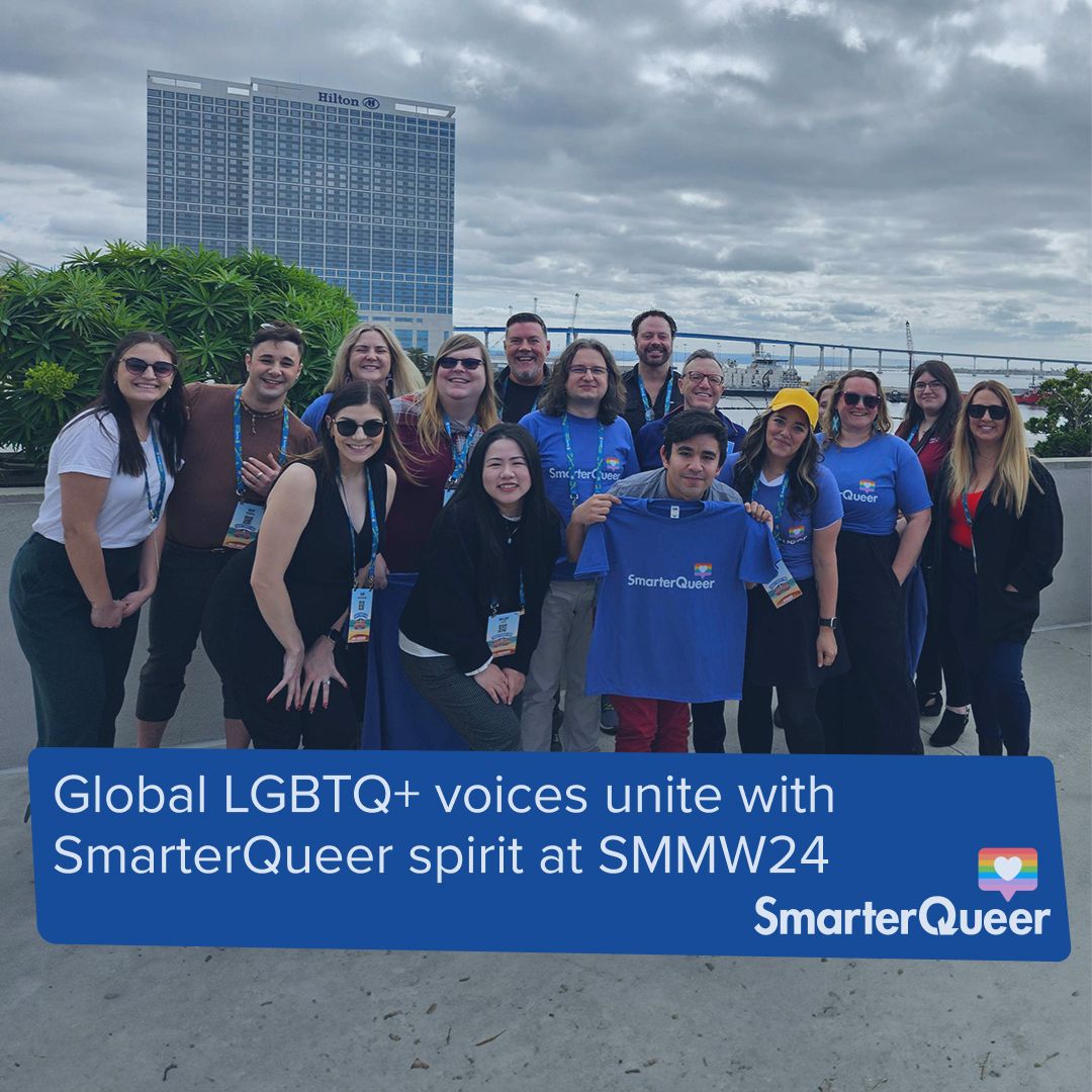 Unity in diversity at #SMMW24 🌈! Attendees embraced the SmarterQueer spirit, celebrating inclusivity and connection in San Diego. Proud to be part of a community where every voice matters and celebrated. Here's to making every space more inclusive! #SmarterQueerSpirit